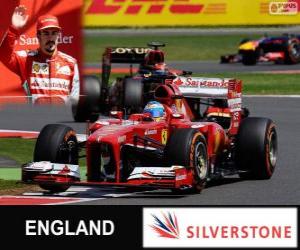 пазл Фернандо Алонсо - Ferrari - 2013 Гран-при Великобритании, третий классифицированы